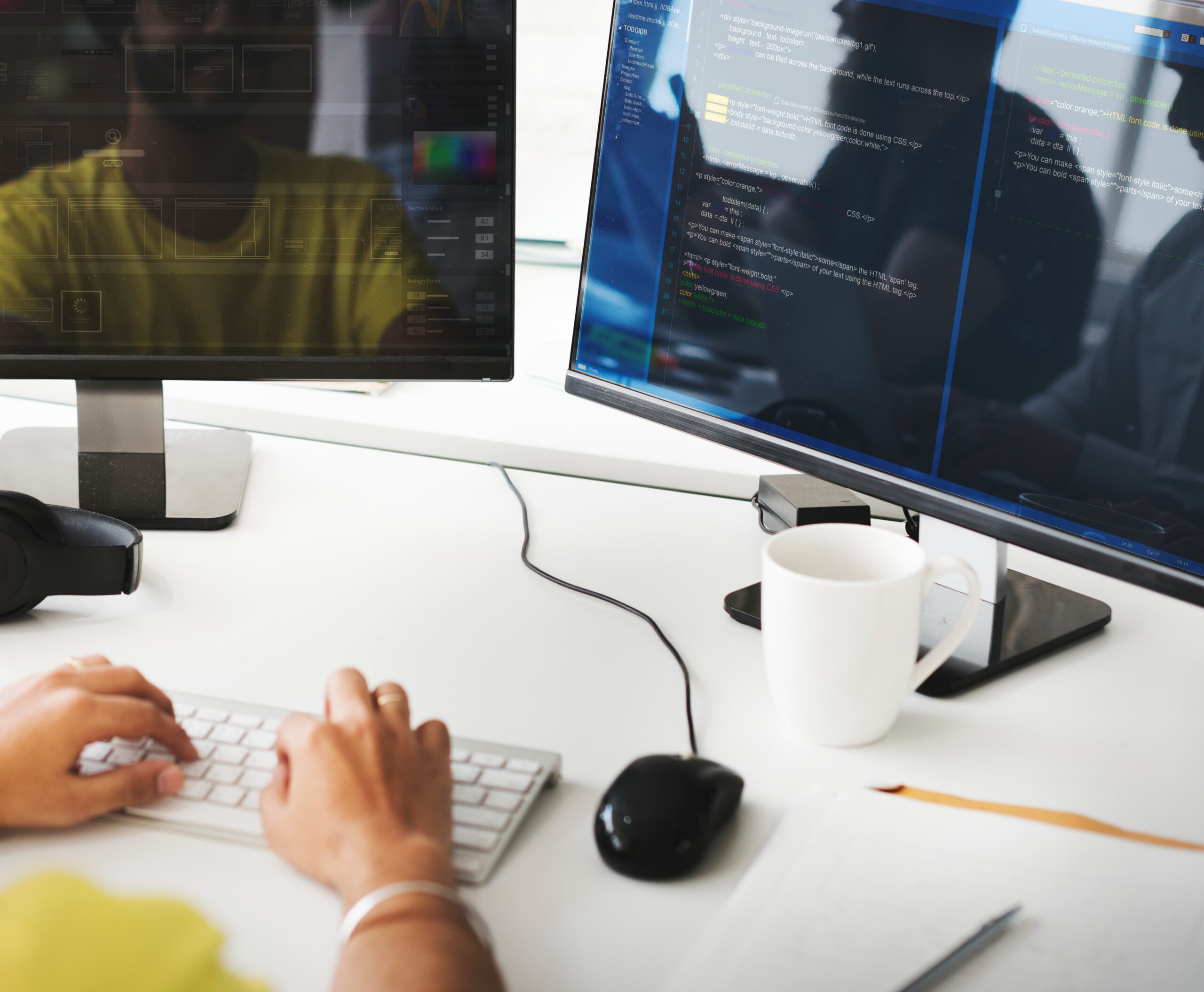 - Techie Consulting Group - a web developer is writing a program 2022 12 16 00 55 17 utc scaled - Blog