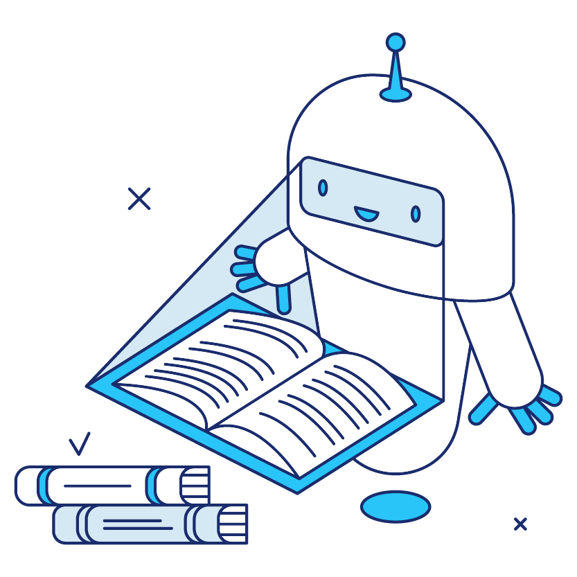 - Techie Consulting Group - robot reading a book - Courses - Techie Consulting Group - robot reading a book - Courses